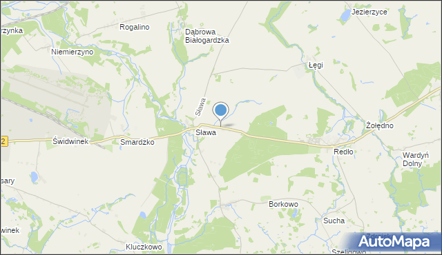 mapa Kolonia Sława, Kolonia Sława na mapie Targeo